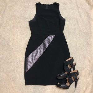 Business Professional Metallic Stripe Dress